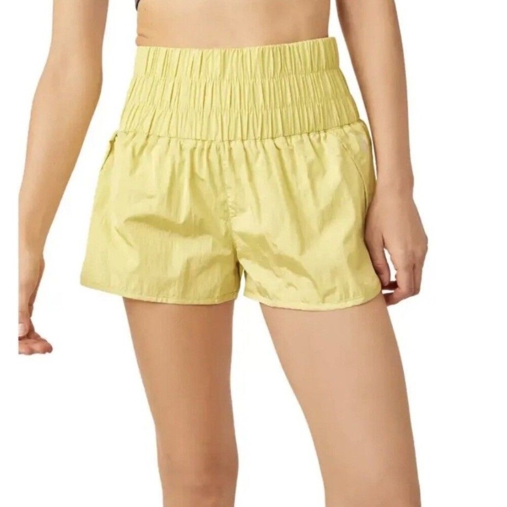 Free People Movement Way Home Shorts Women’s Size Small Pomelo Khaki FP